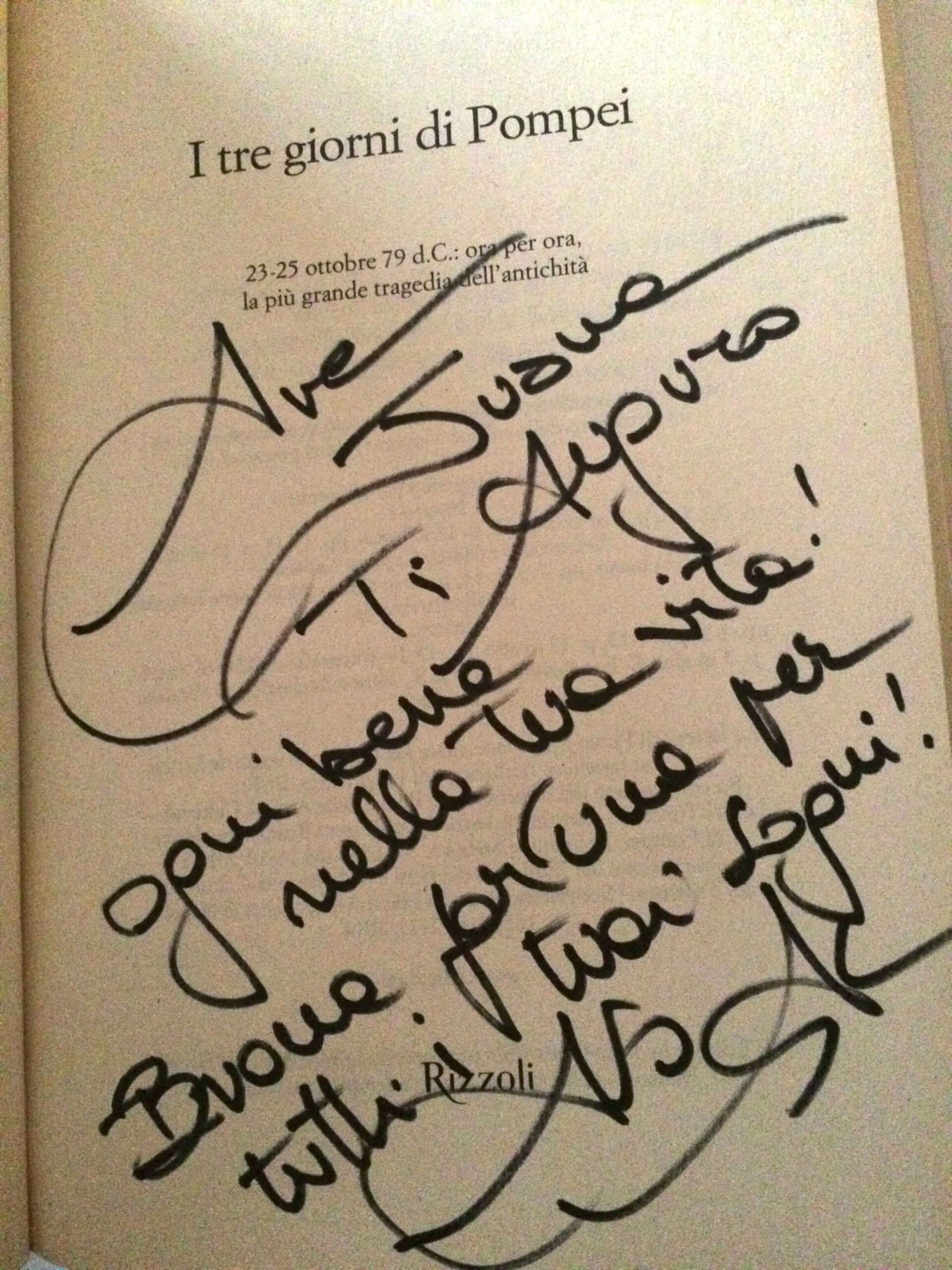 Autografo Alberto Angela