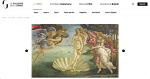 Galleria degli Uffizi - Museos italiano para visitar virtualmente