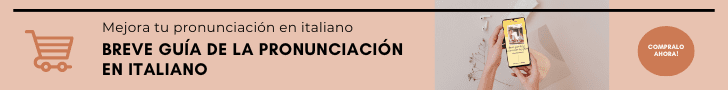pronunciación en italiano