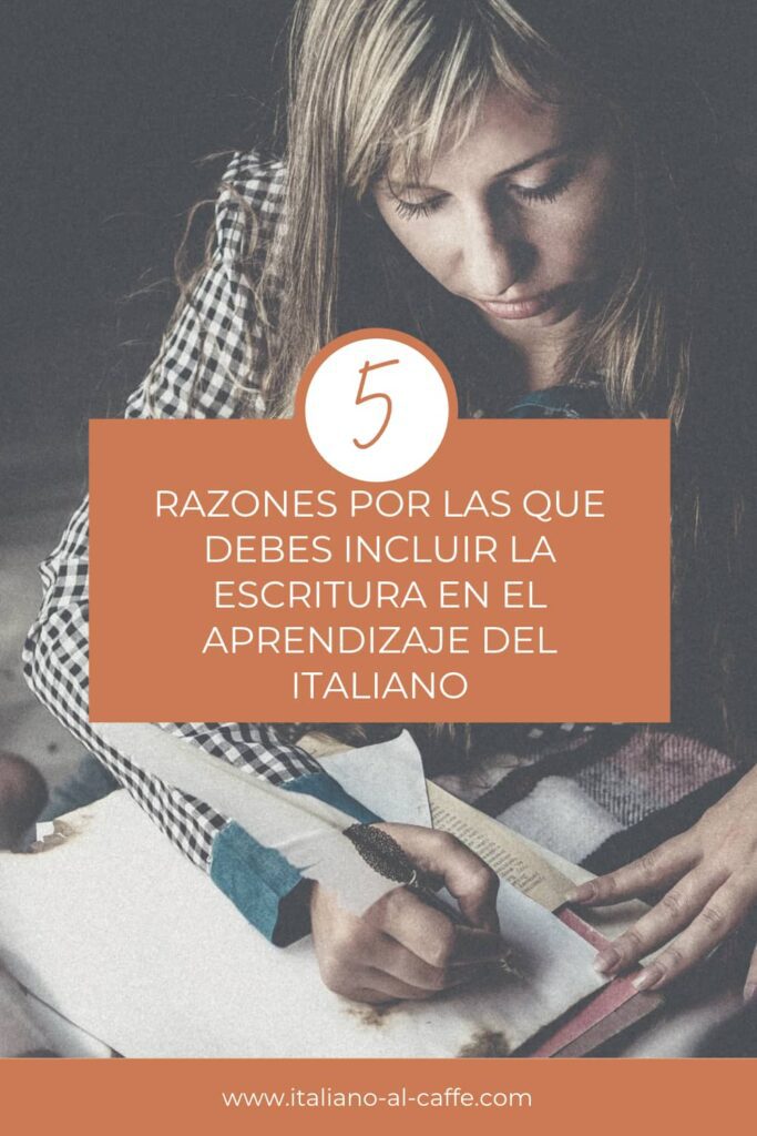 la escritura para aprender italiano