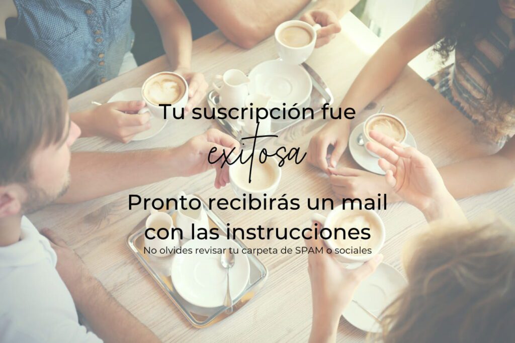 club de conversación - suscripción exitosa