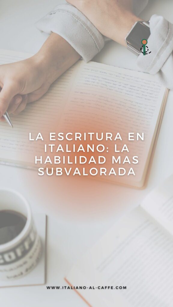 escritura en italiano
