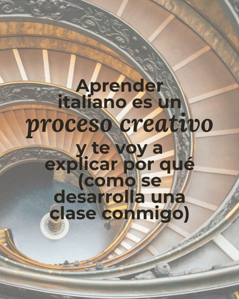 aprender italiano es un proceso creativo